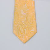 YELLOW PAISLEY FESTIVE TIE